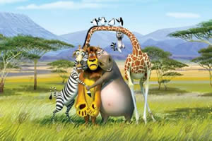 Los protagonistas de Madagascar 2