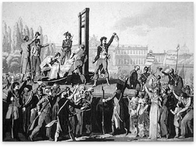 Guillotina durante la Revolción Francesa